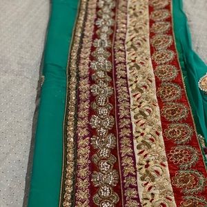Pure Georgette and net work saree